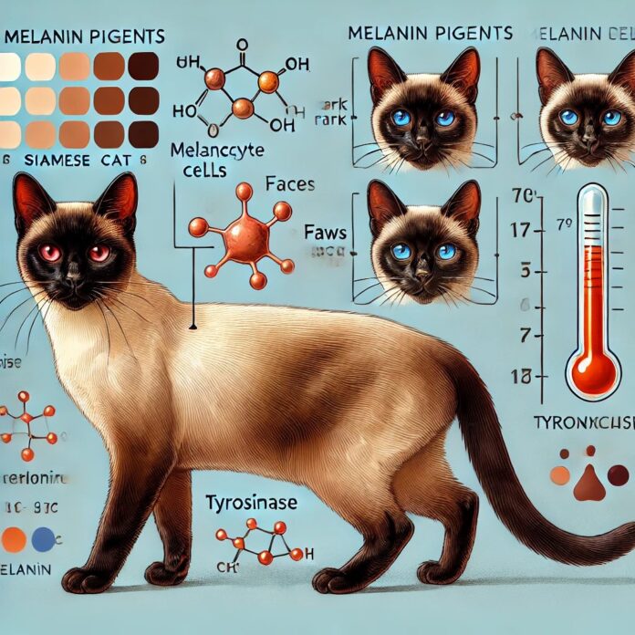 لماذا تتميز القطط السيامي بأطراف وذيل أغمق؟ التفسير العلمي وراء التلوّن الحراري